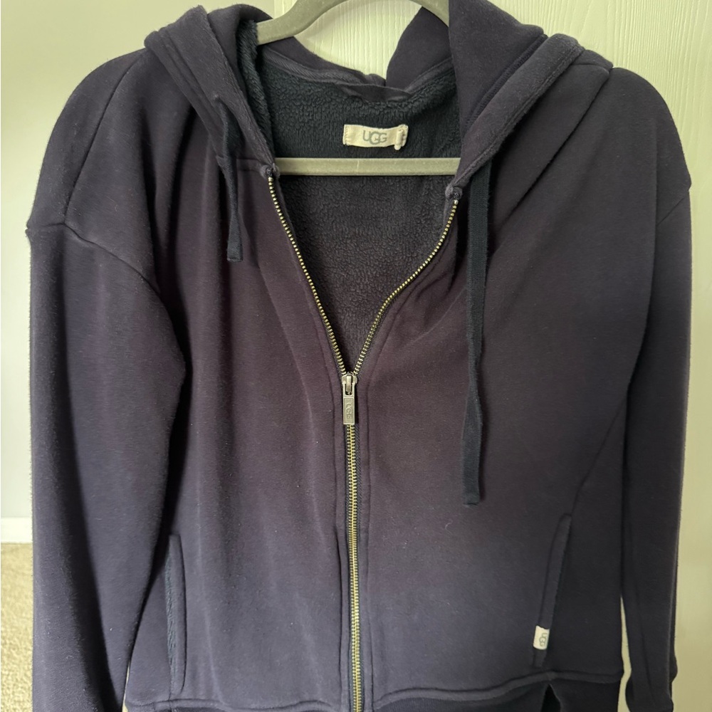 UGG Navy Blue Zip-Up Hoodie